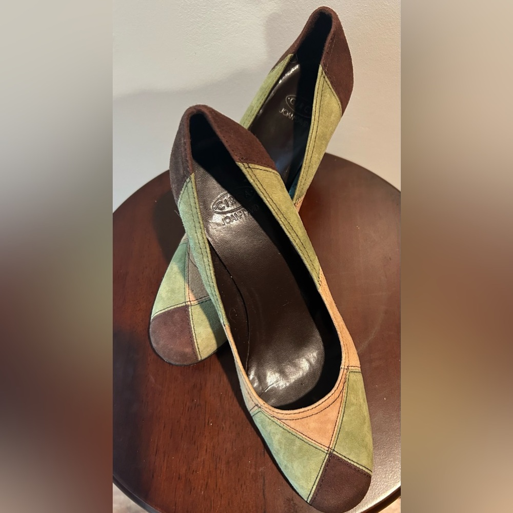 Circa Joan & David Vintage Patchwork Pumps